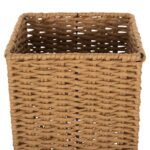 ΦΩΤΙΣΤΙΚΟ ΔΑΠΕΔΟΥ HM4355 ΜΕΤΑΛΛΟ-PAPER ROPE ΣΕ ΜΠΕΖ ΑΜΜΟΥ-ΜΑΥΡΟ 21x21x119,5Υεκ. - Image 5