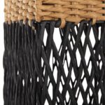 ΦΩΤΙΣΤΙΚΟ ΔΑΠΕΔΟΥ HM4355 ΜΕΤΑΛΛΟ-PAPER ROPE ΣΕ ΜΠΕΖ ΑΜΜΟΥ-ΜΑΥΡΟ 21x21x119,5Υεκ. - Image 6