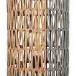 ΦΩΤΙΣΤΙΚΟ ΔΑΠΕΔΟΥ HM4356 ΜΕΤΑΛΛΟ-PAPER ROPE ΣΕ ΜΠΕΖ-ΦΥΣΤΙΚΙ Φ23X123Υεκ. - Image 5