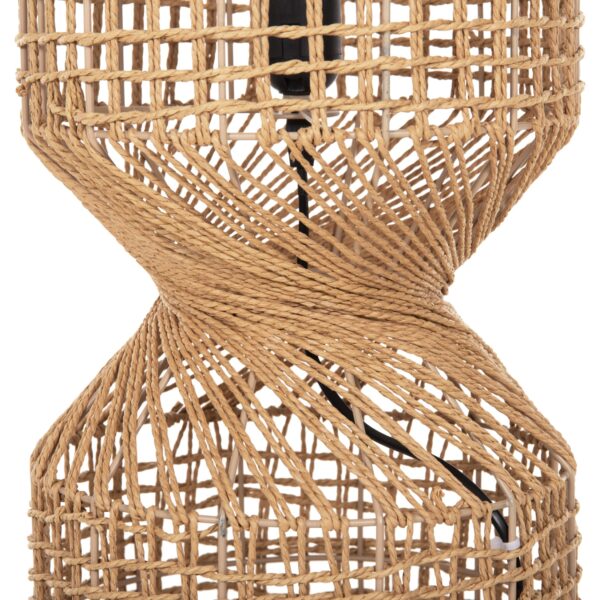 ΦΩΤΙΣΤΙΚΟ ΔΑΠΕΔΟΥ HM4359 ΜΕΤΑΛΛΟ-PAPER ROPE ΣΕ ΚΑΦΕ-2 ΛΑΜΠΕΣ Φ25x78,5Υεκ. - Image 4