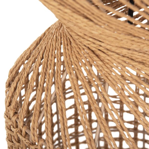 ΦΩΤΙΣΤΙΚΟ ΔΑΠΕΔΟΥ HM4359 ΜΕΤΑΛΛΟ-PAPER ROPE ΣΕ ΚΑΦΕ-2 ΛΑΜΠΕΣ Φ25x78,5Υεκ. - Image 5