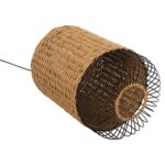ΦΩΤΙΣΤΙΚΟ ΟΡΟΦΗΣ ΚΡΕΜΑΣΤΟ HM4340 PAPER ROPE ΜΠΕΖ-ΜΑΥΡΟ ΜΕΤΑΛΛΟ-Φ26x40-120Υεκ. - Image 5