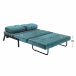 ΚΑΝΑΠΕΣ ΚΡΕΒΑΤΙ CONSTANCE HM3079.15 ΒΕΛΟΥΔΟ MENTA 2½ ΘΕΣΙΟΣ 151x92x66Υεκ. - Image 3