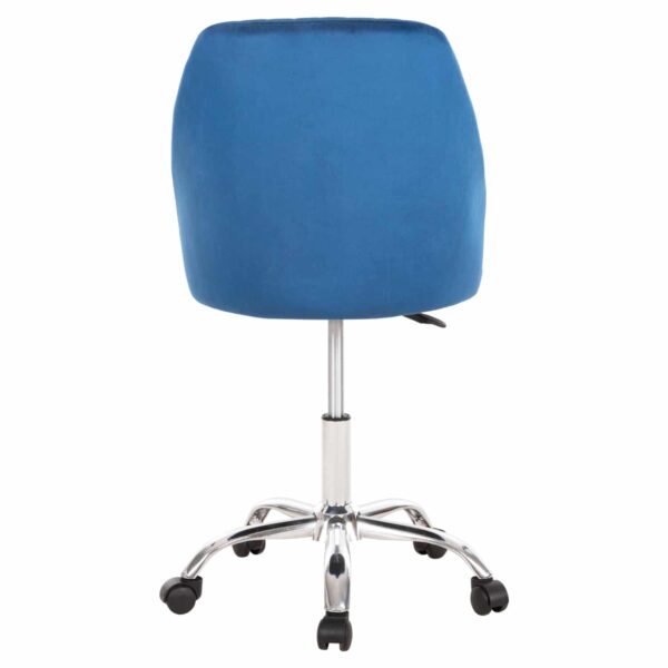 ΚΑΡΕΚΛΑ ΓΡΑΦΕΙΟΥ HOLLIS HM9008.03 ΜΠΛΕ ΒΕΛΟΥΔΟ-ΜΕΤΑΛ.ΠΟΔΙ 58x58x85Υεκ. - Image 6