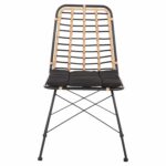 ΚΑΡΕΚΛΑ ΜΕΤΑΛΛΙΚΗ ALLEGRA HM5691.11 WICKER ΜΠΕΖ-ΜΑΥΡΟ 51x54x84Υεκ. - Image 3