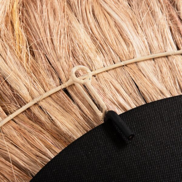 ΚΑΘΡΕΠΤΗΣ ΣΤΡΟΓΓΥΛΟΣ ΜΕ ΠΛΑΙΣΙΟ ΙΝΕΣ ΑΜΠΑΚΑ ΧΡΩΜΑ ΦΥΣΙΚΟ ΜΑΥΡΟ Φ100εκ.HM7749 - Image 5