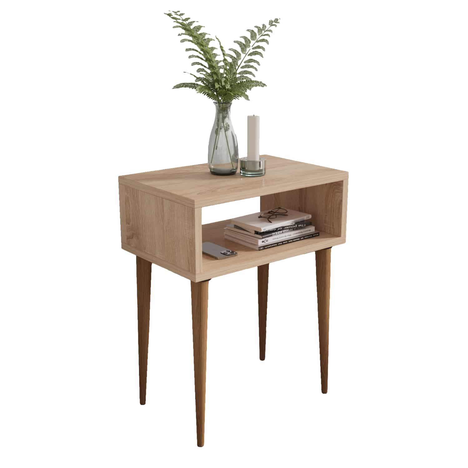 HM18183.03 ΚΟΜΟΔΙΝΟ TODD HM18183.03 ΜΕΛΑΜΙΝΗ ΣΟΝΑΜΑ-ΠΟΔΙΑ ΣΕ ΦΥΣΙΚΟ 45x30x58Υεκ. - Image 1