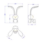 ΠΑΙΔΙΚΟ ΦΩΤΙΣΤΙΚΟ ΓΡΑΦΕΙΟΥ LED BADOO HM4455.04 ΚΟΥΝΕΛΑΚΙ ΜΕ ΜΟΛΥΒΟΘΗΚΗ ΚΙΤΡΙΝΟ ABS - Image 2