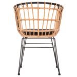 ΠΟΛΥΘΡΟΝΑ ΕΞ.ΧΩΡΟΥ ALLEGRA HM5456.11 ΜΕΤΑΛΛΟ&ΜΑΞΙΛΑΡΙ ΜΑΥΡΟ-WICKER ΜΠΕΖ 58x61x81Y - Image 6