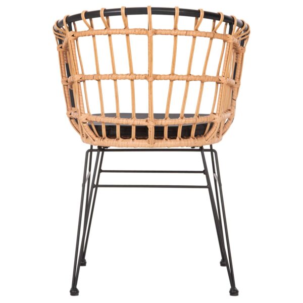 ΠΟΛΥΘΡΟΝΑ ΕΞ.ΧΩΡΟΥ ALLEGRA HM5456.11 ΜΕΤΑΛΛΟ&ΜΑΞΙΛΑΡΙ ΜΑΥΡΟ-WICKER ΜΠΕΖ 58x61x81Y - Image 6