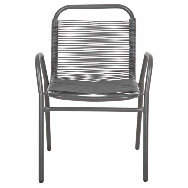 ΠΟΛΥΘΡΟΝΑ ΕΞ.ΧΩΡΟΥ AVRIL HM5968.01 ΜΕΤΑΛΛΟ ΚΑΙ ΣΥΝΘ.RATTAN ΣΕ ΓΚΡΙ 54,5x56x78Υεκ. - Image 3