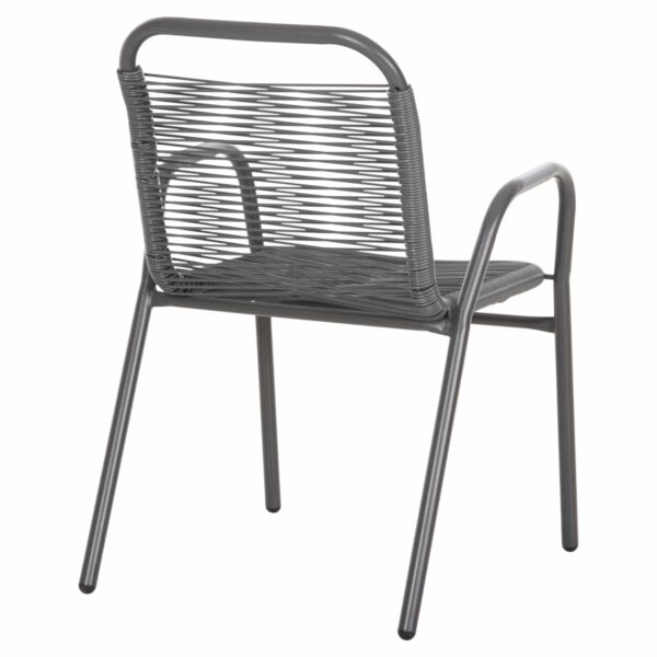 ΠΟΛΥΘΡΟΝΑ ΕΞ.ΧΩΡΟΥ AVRIL HM5968.01 ΜΕΤΑΛΛΟ ΚΑΙ ΣΥΝΘ.RATTAN ΣΕ ΓΚΡΙ 54,5x56x78Υεκ. - Image 5