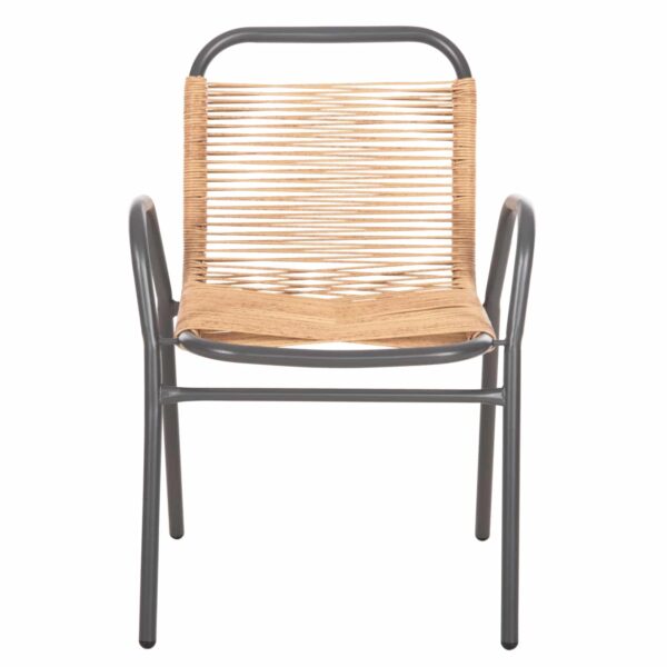 ΠΟΛΥΘΡΟΝΑ ΕΞ.ΧΩΡΟΥ AVRIL HM5968.02 ΜΕΤΑΛΛΟ ΓΚΡΙ- ΣΥΝΘ.RATTAN ΣΕ ΦΥΣΙΚΟ 54,5x56x78Υ εκ. - Image 3