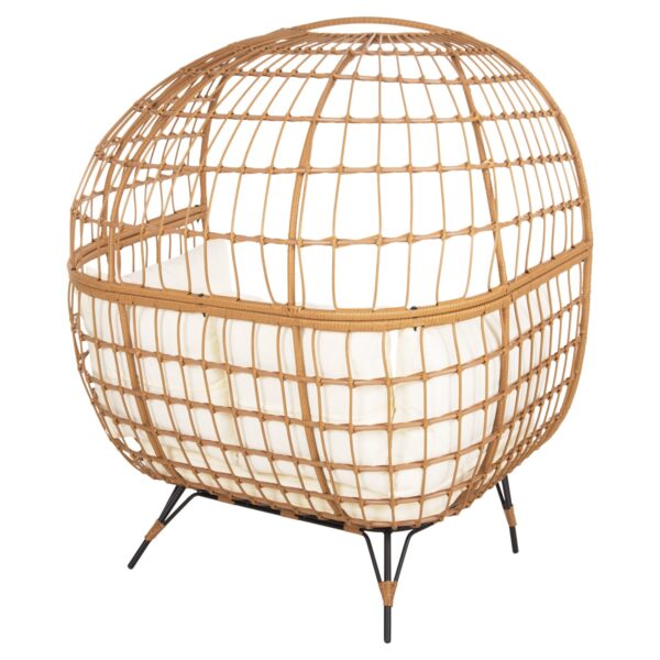 ΠΟΛΥΘΡΟΝΑ ΦΩΛΙΑ MIAMI 2 ΑΤΟΜΩΝ ΤΥΠΟΥ RATTAN HM5870.11 132.5x90x154Υεκ - Image 5