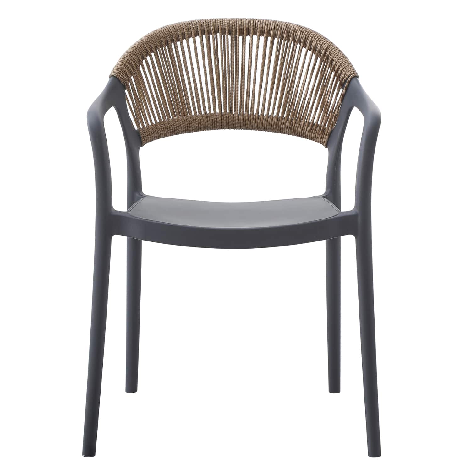 HM6155.10 ΠΟΛΥΘΡΟΝΑ ΠΟΛΥΠΡΟΠΥΛΕΝΙΟΥ EVA HM6155.10 ΓΚΡΙ ΜΕ ΜΠΕΖ ΣΧΟΙΝΙ 56,5x53x80Υεκ. - Image 1