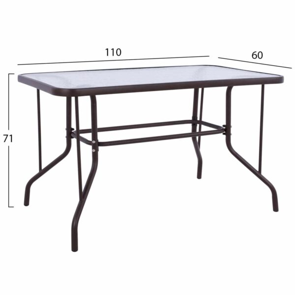 ΣΕΤ ΕΞ.ΧΩΡΟΥ 5ΤΜΧ MAG HM21034 ΤΡΑΠΕΖΙ ADAM & 4 ΠΤΥΣΣΟΜΕΝΕΣ ΚΑΡΕΚΛΕΣ-ΚΑΦΕ - Image 2