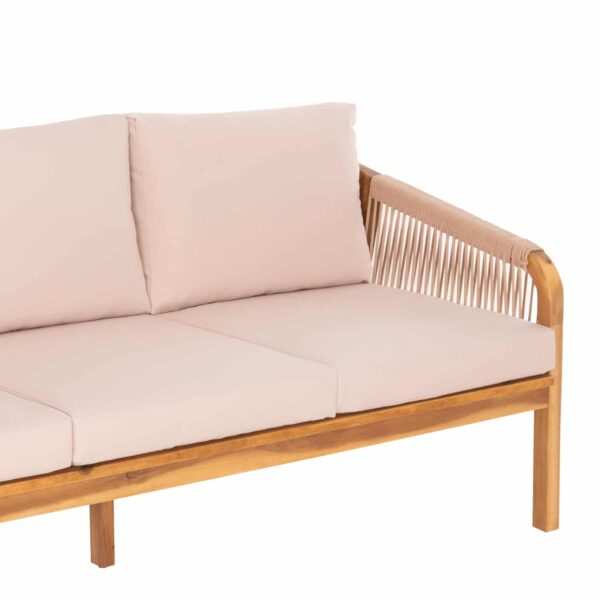 ΣΕΤ ΣΑΛΟΝΙ ΕΞ.ΧΩΡΟΥ 4ΤΜΧ ROSSWELL HM6084.02 ΞΥΛΟ ΑΚΑΚΙΑΣ-ΣΧΟΙΝΙ-ΜΠΕΖ ΜΑΞΙΛΑΡΙΑ - Image 5