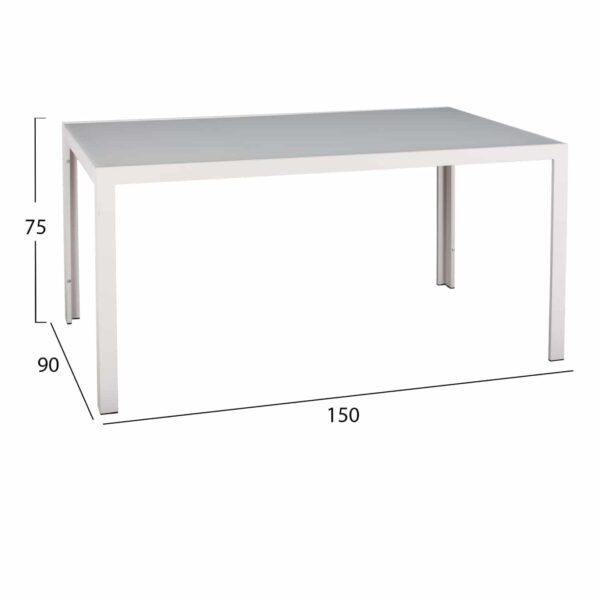 ΣΕΤ ΤΡΑΠΕΖΑΡΙΑΣ ΕΞ. ΧΩΡΟΥ 5ΤΜΧ OFER HM21030 ΛΕΥΚΟ ΜΕΤΑΛΛΟ-ΛΕΥΚΕΣ ΜΕΤΑΛ. ΠΟΛΥΘΡΟΝΕΣ - Image 2