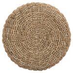 ΣΚΑΜΠΟ BEAM HM7827.01 ΞΥΛΟ ΤΕΑΚ ΚΑΙ SEAGRASS ΣΕ ΦΥΣΙΚΟ & ΛΕΥΚΟ Φ42x46Yεκ. - Image 5