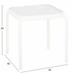 ΤΡΑΠΕΖΑΚΙ ΕΞ.ΧΩΡΟΥ ΤΕΤΡΑΓΩΝΟ DIDO HM5975.02 ΛΕΥΚΟ ΜΕΤΑΛΛΟ-ΓΥΑΛΙ 40x40x40Υεκ - Image 2