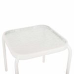 ΤΡΑΠΕΖΑΚΙ ΕΞ.ΧΩΡΟΥ ΤΕΤΡΑΓΩΝΟ DIDO HM5975.02 ΛΕΥΚΟ ΜΕΤΑΛΛΟ-ΓΥΑΛΙ 40x40x40Υεκ - Image 4