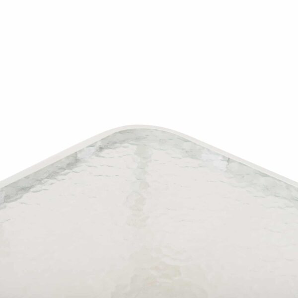 ΤΡΑΠΕΖΑΚΙ ΕΞ.ΧΩΡΟΥ ΤΕΤΡΑΓΩΝΟ DIDO HM5975.02 ΛΕΥΚΟ ΜΕΤΑΛΛΟ-ΓΥΑΛΙ 40x40x40Υεκ - Image 5