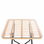 ΤΡΑΠΕΖΑΚΙ GERRY HM5717.11 ΜΕ WICKER ΜΠΕΖ-ΜΑΥΡΟ ΜΕΤΑΛ.ΣΚΕΛΕΤΟ 50x50x47,5Υεκ. - Image 4