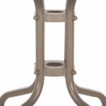 ΤΡΑΠΕΖΙ ΒΟΗΘΗΤΙΚΟ FIGO HM6067.04 ΜΕΤΑΛΛΙΚΟ ΣΑΜΠΑΝΙ-ΓΥΑΛΙΝΗ ΕΠΙΦΑΝΕΙΑ 45x45x51Yεκ - Image 6