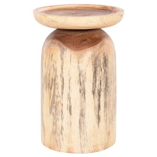 ΤΡΑΠΕΖΙ ΒΟΗΘΗΤΙΚΟ LOKI HM9899 ΜΑΣΙΦ ΞΥΛΟ SUAR ΣΕ ΦΥΣΙΚΟ Φ30x46Υεκ. - Image 3