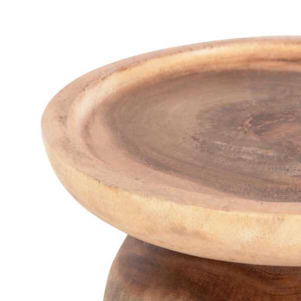 ΤΡΑΠΕΖΙ ΒΟΗΘΗΤΙΚΟ LOKI HM9899 ΜΑΣΙΦ ΞΥΛΟ SUAR ΣΕ ΦΥΣΙΚΟ Φ30x46Υεκ. - Image 5