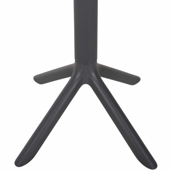 ΤΡΑΠΕΖΙ ΜΠΑΡ ΣΤΡΟΓΓΥΛΟ TERRIN HM6126.20 ΠΟΛΥΠΡΟΠΥΛΕΝΙΟ ΓΚΡΙ Φ60x106Υεκ. - Image 5