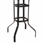 ΤΡΑΠΕΖΙ ΜΠΑΡ ΤΕΤΡΑΓΩΝΟ FIGGY HM6066.03 ΜΕΤΑΛΛΙΚΟ ΜΑΥΡΟ-ΓΥΑΛΙ ΑΣΦΑΛΕΙΑΣ 60x60x100Υεκ - Image 6