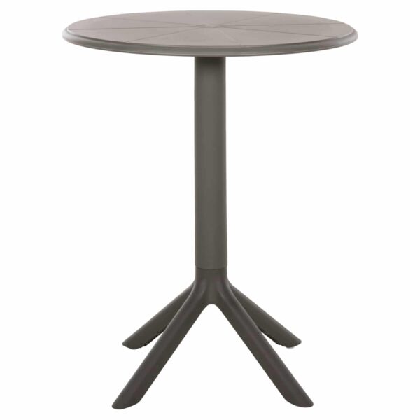 ΤΡΑΠΕΖΙ ΠΟΛΥΠΡΟΠΥΛΕΝΙΟΥ ΣΤΡΟΓΓΥΛΟ TERRIN HM6124.15 OLIVE GREEN Φ60x75Υεκ. - Image 3