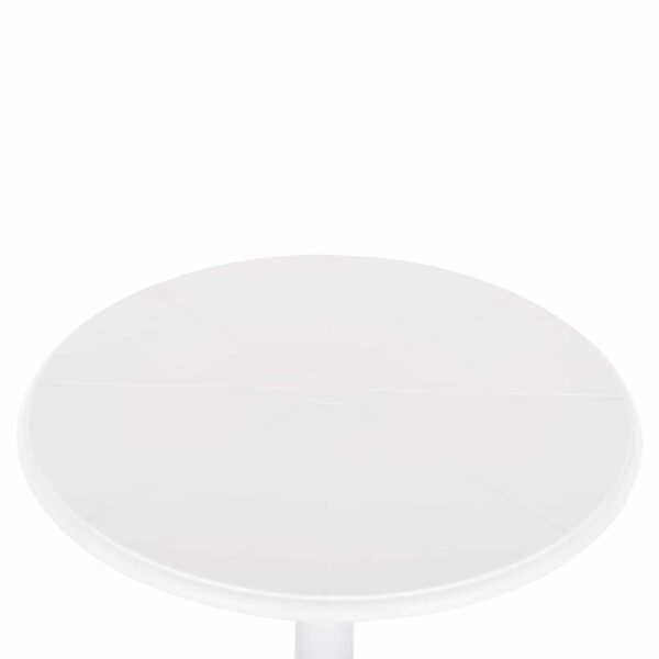 ΤΡΑΠΕΖΙ ΠΟΛΥΠΡΟΠΥΛΕΝΙΟΥ ΣΤΡΟΓΓΥΛΟ TERRIN HM6124.11 ΛΕΥΚΟ Φ61x77Υεκ. - Image 4