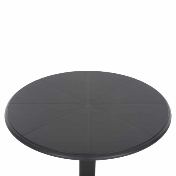 ΤΡΑΠΕΖΙ ΠΟΛΥΠΡΟΠΥΛΕΝΙΟΥ ΣΤΡΟΓΓΥΛΟ TERRIN HM6124.20 ΓΚΡΙ Φ61x77Υεκ. - Image 4