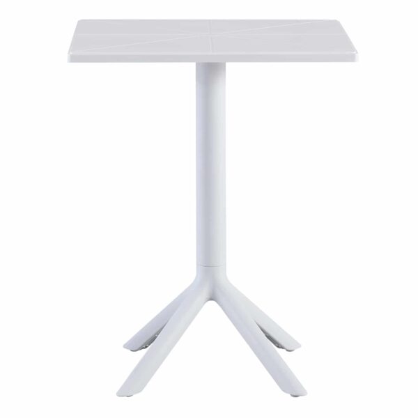 ΤΡΑΠΕΖΙ ΠΟΛΥΠΡΟΠΥΛΕΝΙΟΥ ΤΕΤΡΑΓΩΝΟ TERRIN HM6125.11 ΛΕΥΚΟ 60x60x75Υεκ. - Image 3