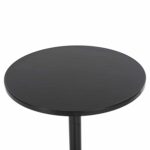 ΤΡΑΠΕΖΙ ΣΤΡΟΓΓΥΛΟ GOSS HM5974.01 ΑΛΟΥΜΙΝΙΟ ΜΑΥΡΟ Φ60x70Υεκ. - Image 4