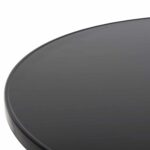 ΤΡΑΠΕΖΙ ΣΤΡΟΓΓΥΛΟ GOSS HM5974.01 ΑΛΟΥΜΙΝΙΟ ΜΑΥΡΟ Φ60x70Υεκ. - Image 5