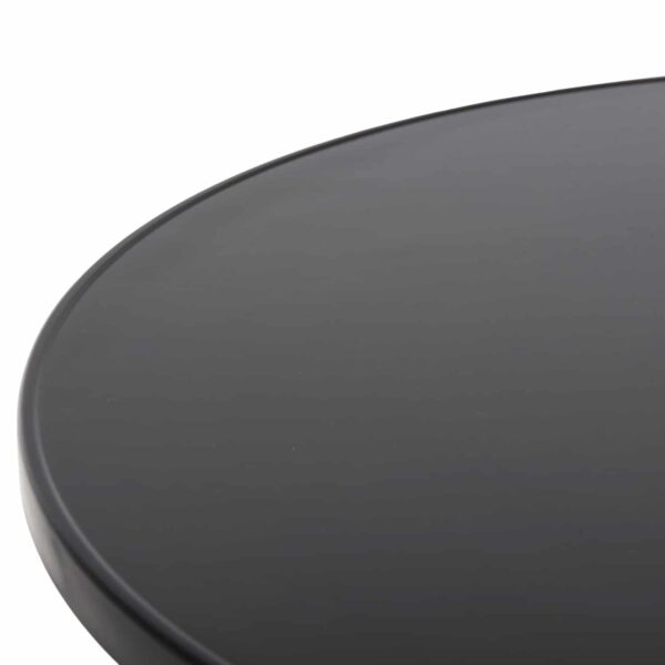 ΤΡΑΠΕΖΙ ΣΤΡΟΓΓΥΛΟ GOSS HM5974.01 ΑΛΟΥΜΙΝΙΟ ΜΑΥΡΟ Φ60x70Υεκ. - Image 5