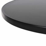 ΤΡΑΠΕΖΙ ΣΤΡΟΓΓΥΛΟ GOSS HM5974.01 ΑΛΟΥΜΙΝΙΟ ΜΑΥΡΟ Φ60x70Υεκ. - Image 6