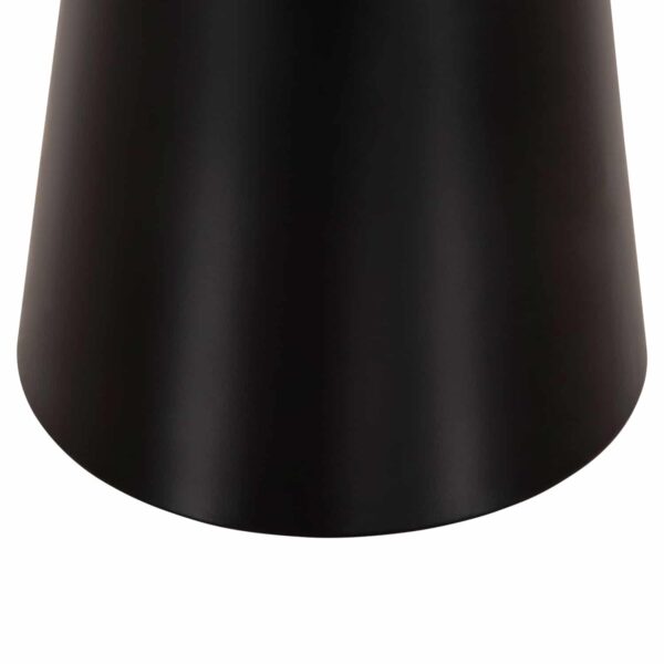 ΤΡΑΠΕΖΙA ΣΑΛΟΝΙΟΥ 2ΤΜΧ BENG HM9920 ΜΕΤΑΛΛΟ ΕΜΑΓΙΕ TOP-ΒΑΣΗ ΜΑΤ-ΜΑΥΡΟ Φ50 & Φ40 εκ. - Image 6