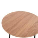 ΤΡΑΠΕΖΙΑ ΣΑΛΟΝΙΟΥ ΣΤΡΟΓΓΥΛΑ 2ΤΜΧ CUPPER HM9878.01 ΜΕΛΑΜΙΝΗ ΣΟΝΑΜΑ-ΜΑΥΡΟ ΜΕΤΑΛΛΟ - Image 5