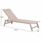 ΞΑΠΛΩΣΤΡΑ ΑΛΟΥΜΙΝΙΟΥ ΜΕ ΜΑΞΙΛΑΡΙ RABIA HM5982.04 ΣΕ ΣΑΜΠΑΝΙ 191,5x60x89,5Υεκ. - Image 2