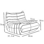 COMMODO ΠΟΥΦ ΓΚΡΙ ΑΝΟΙΧΤΟ 89x100x70 01-3158 - Image 5