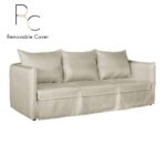 ISLAND ΚΑΝΑΠΕΣ 3ΘΕΣΙΟΣ ΜΕ ΑΠΟΣΥΡΟΜΕΝΟ ΥΦΑΣΜΑ ΚΑΙ ΜΗΧΑΝΙΣΜΟ ΜΕ ΣΤΡΩΜΑ BEIGE ΑΝΟΙΧΤΟ ASTI1 230x90x76 01-3513