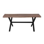 BRICK ΤΡΑΠΕΖΙ ΚΑΡΥΔΙ ΜΑΥΡΟ 180x90x75 02-0390 - Image 3