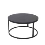 TONDO COFFEE TABLE ΜΑΥΡΟ 80x80x40 04-0516