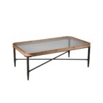 MARAIS COFFEE TABLE ΦΥΣΙΚΟ ΜΑΥΡΟ 122x71x43.5 04-1155