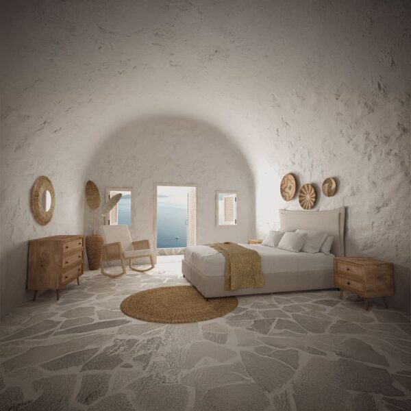 AMMOS ΚΟΜΟΔΙΝΟ 2ΣΥΡΤΑΡΙΑ ΦΥΣΙΚΟ ΜΕ RATTAN 50x39x54.8 09-1233 - Image 2