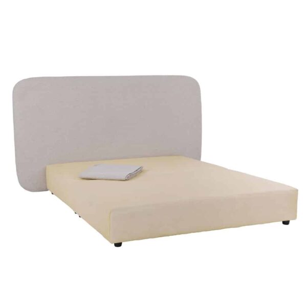 OVAL ΚΕΦΑΛΑΡΙ ΚΑΙ ΥΦΑΣΜΑ ΒΑΣΗΣ OFF WHITE 221x9x122 09-2031 - Image 4